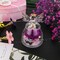 Mothers Day Mom Gifts for Her,Preserved Flowers Rose in Glass Angel Figurines,Birthday Gifts for Women,Mothers Present from Daughter,Purple Flowers Angels for Grandma Wife Sister Girlfriend Valentines